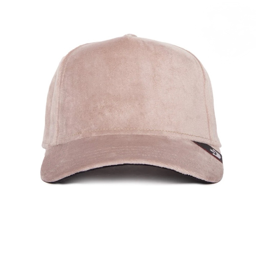 Goorin Brothers VELOUR Trucker Hat Snapback Cap. 
Taupe Color.
